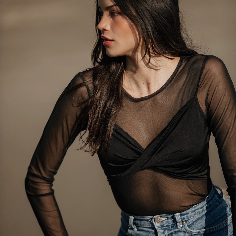 Nightcap Mesh Twist Top